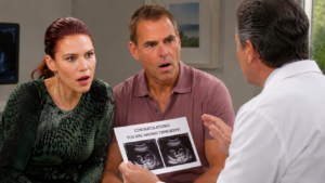 The doctor delivered the good news to Sally and Billy