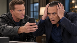 Jason shows Sonny the evidence that Ava paid Vito to frame him