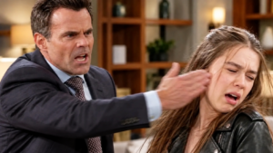 Drew slaps Scout when she wants to expose his crimes to Sonny