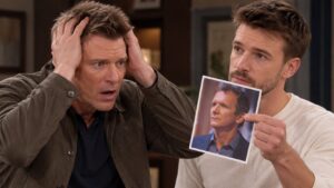 Hudson tells Jude that he is his brother